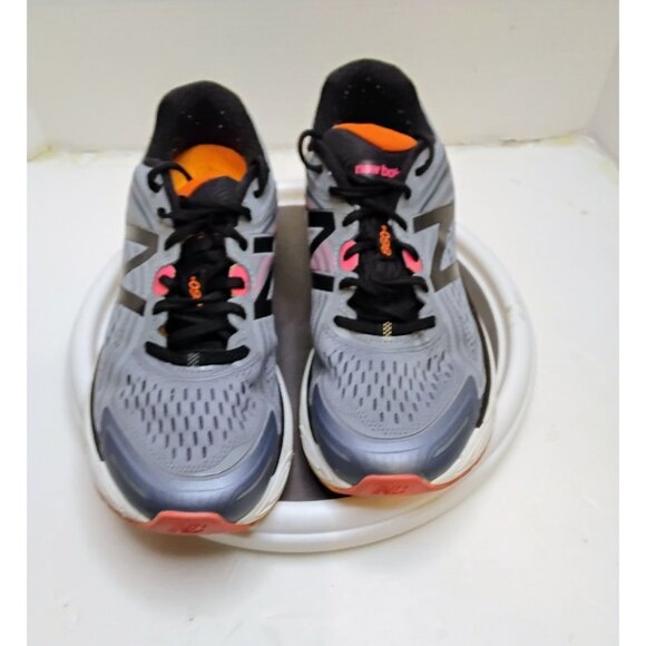 New Balance 860 V8 Mens Running Shoes Size 11.5 Gray & Black Mesh With Orange Ac - Picture 1 of 6